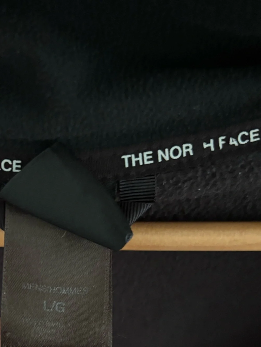 The North Face Men’s Large Black Full Zip Fleece Jacket Hiking Gorpcore